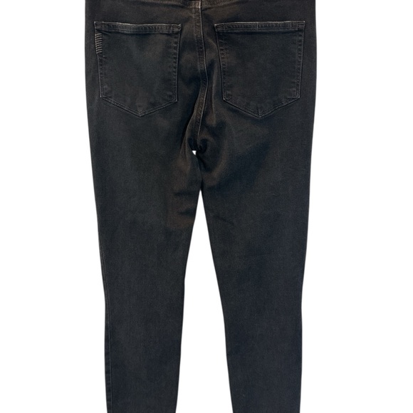 Womens PAIGE Margot Ankle Skinny Jeans Size 27 Total Eclipse Faded Black EUC - Picture 2 of 6